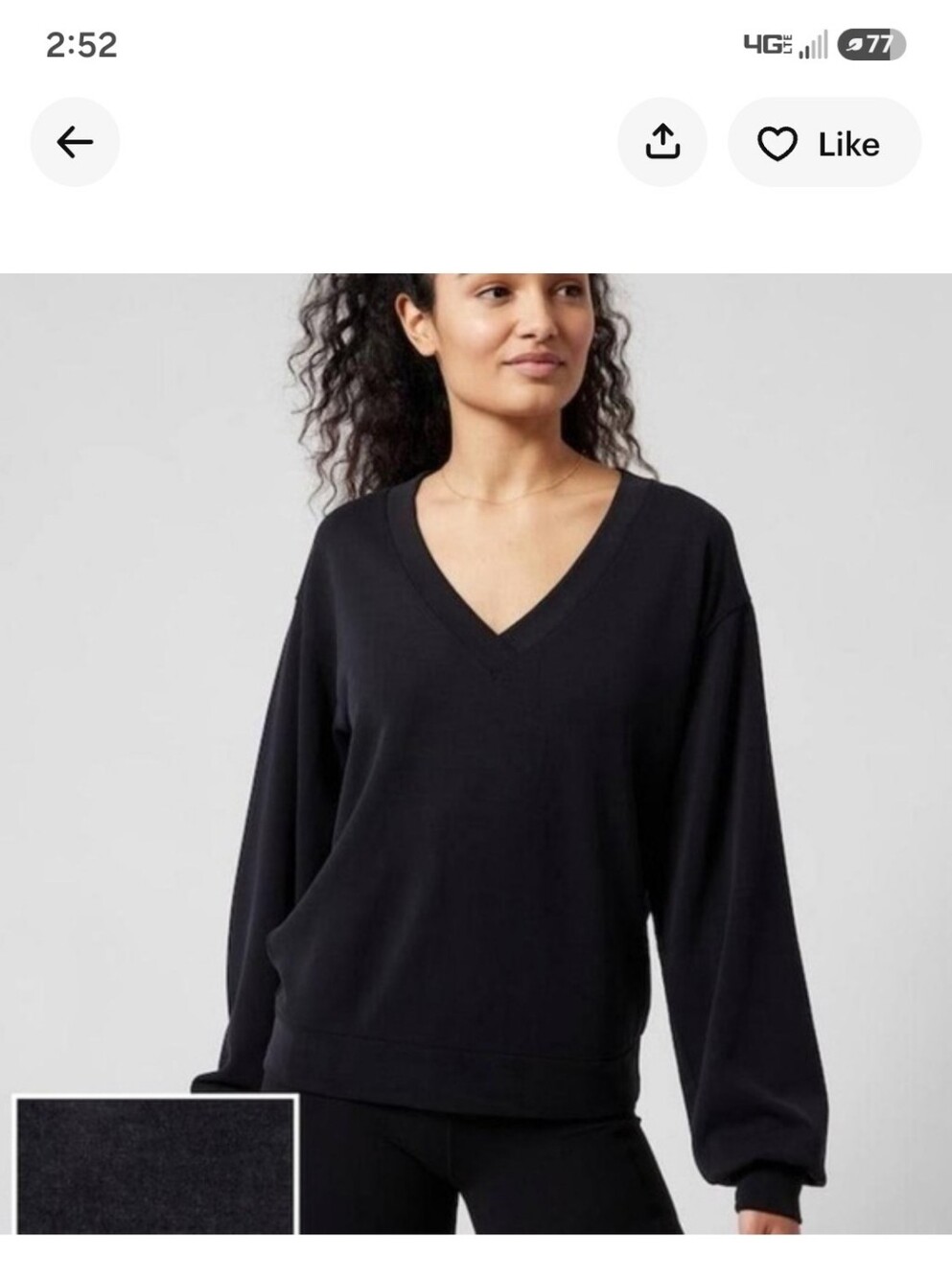 Athleta Seasoft Women's Willow V-Neck